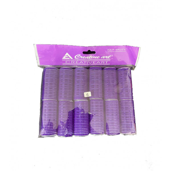 Creative Art Hair Rollers Self Grip #VTR-6 12pcs